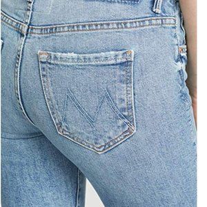 MOTHER Women's The Insider Crop Fray Jeans